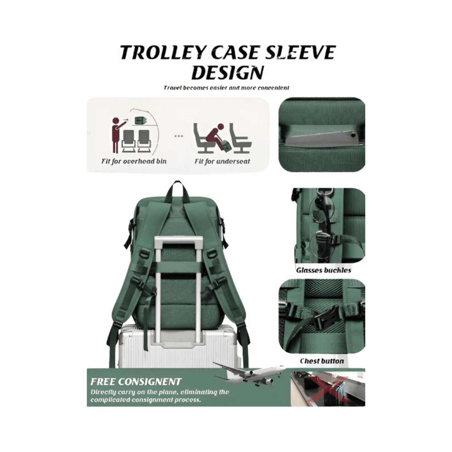 CarryQuest® - Motor Rugzak - Waterdichte Rugzak - Duurzaam Nylon - Comfortabele Schouderbanden - KhakiCarryQuestsimple