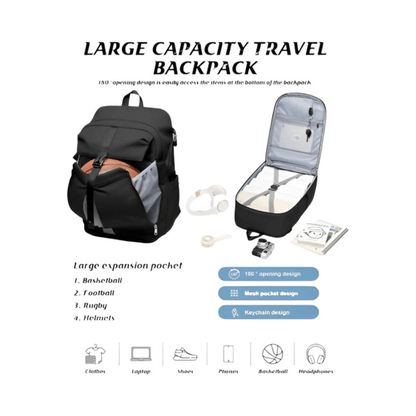 CarryQuest® - Motor Rugzak - Waterdichte Rugzak - Duurzaam Nylon - Schouderbanden - ZwartCarryQuestsimple