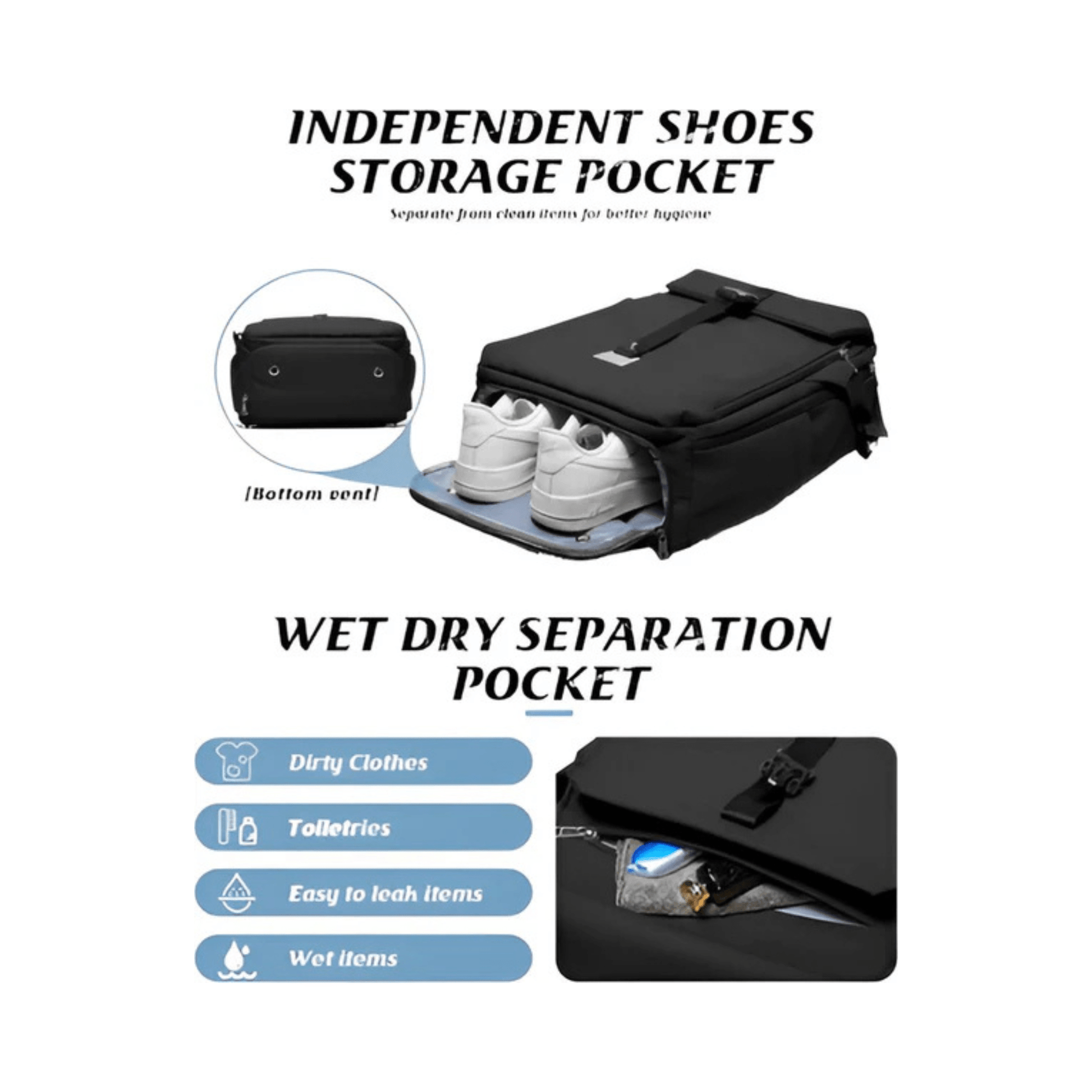 CarryQuest® - Motor Rugzak - Waterdichte Rugzak - Duurzaam Nylon - Schouderbanden - ZwartCarryQuestsimple