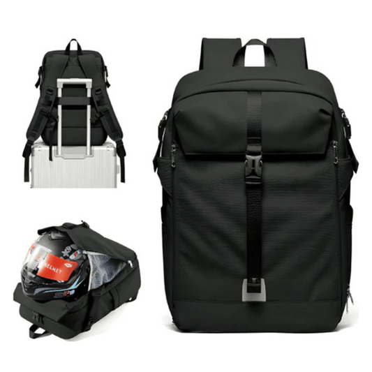 CarryQuest® - Motor Rugzak - Waterdichte Rugzak - Duurzaam Nylon - Schouderbanden - ZwartCarryQuestsimple