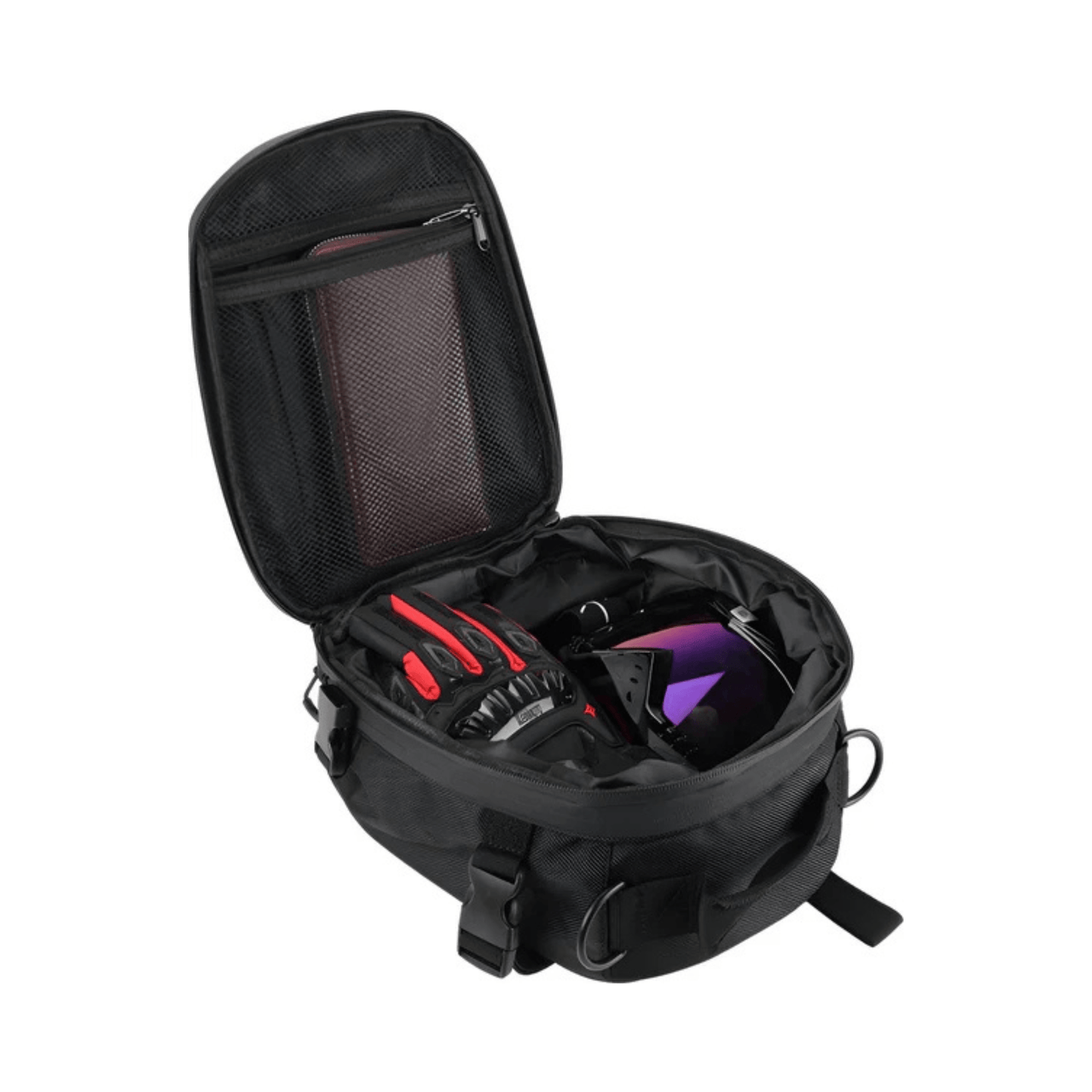 CarryQuest® - Motor Rugzak - Zadeltas Motor - 7 - 12 Liter Capaciteit - Waterdicht Oxford Stof - ZwartCarryQuestsimple