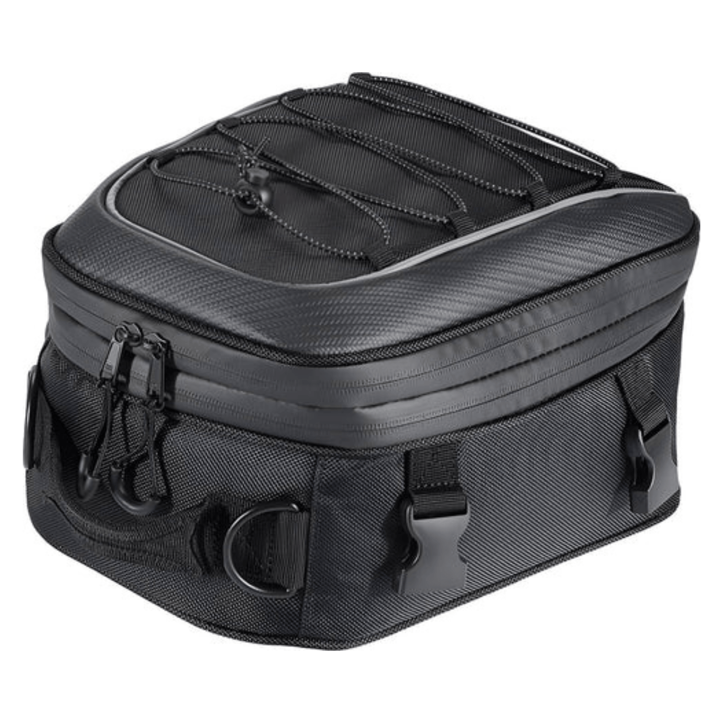 CarryQuest® - Motor Rugzak - Zadeltas Motor - 7 - 12 Liter Capaciteit - Waterdicht Oxford Stof - ZwartCarryQuestsimple