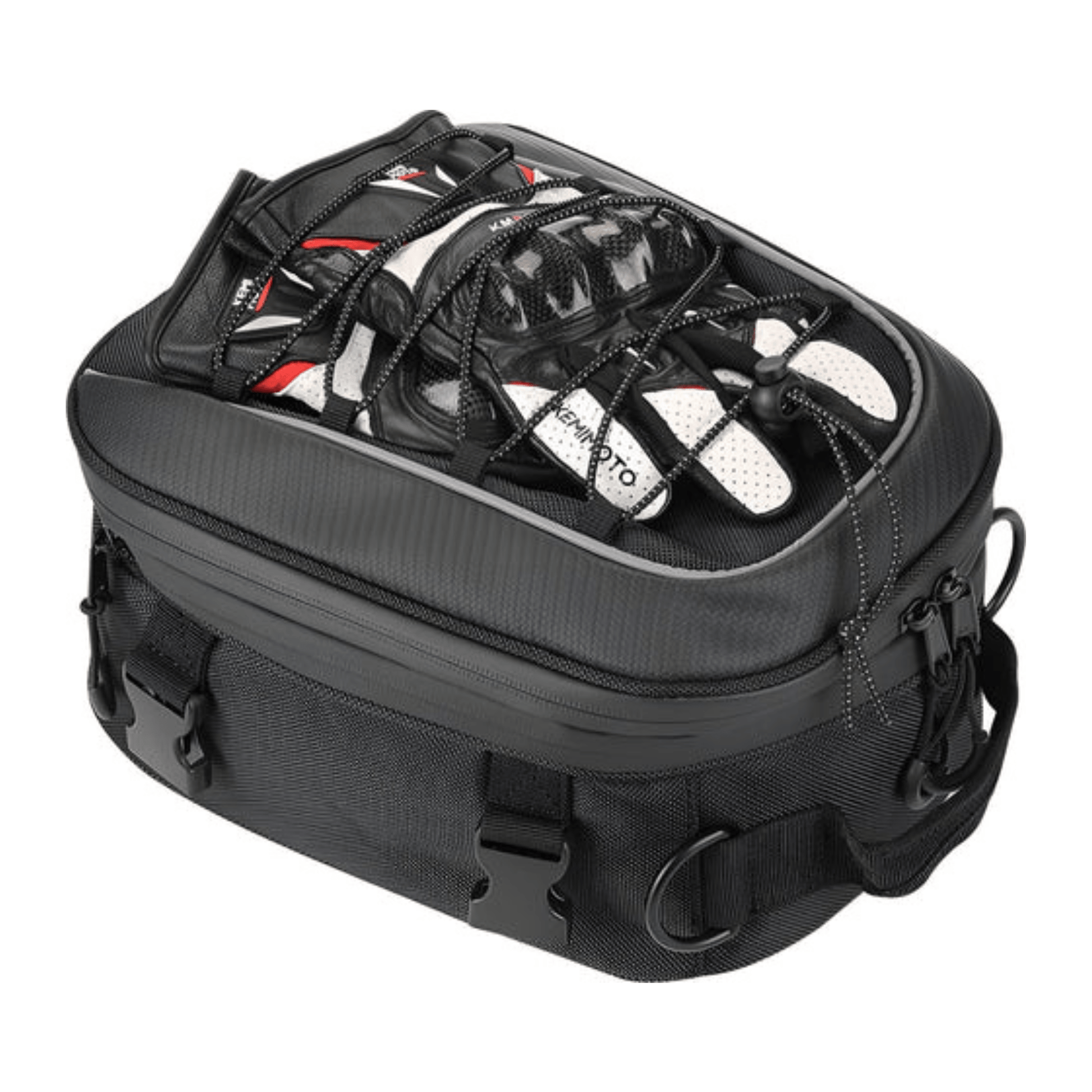 CarryQuest® - Motor Rugzak - Zadeltas Motor - 7 - 12 Liter Capaciteit - Waterdicht Oxford Stof - ZwartCarryQuestsimple
