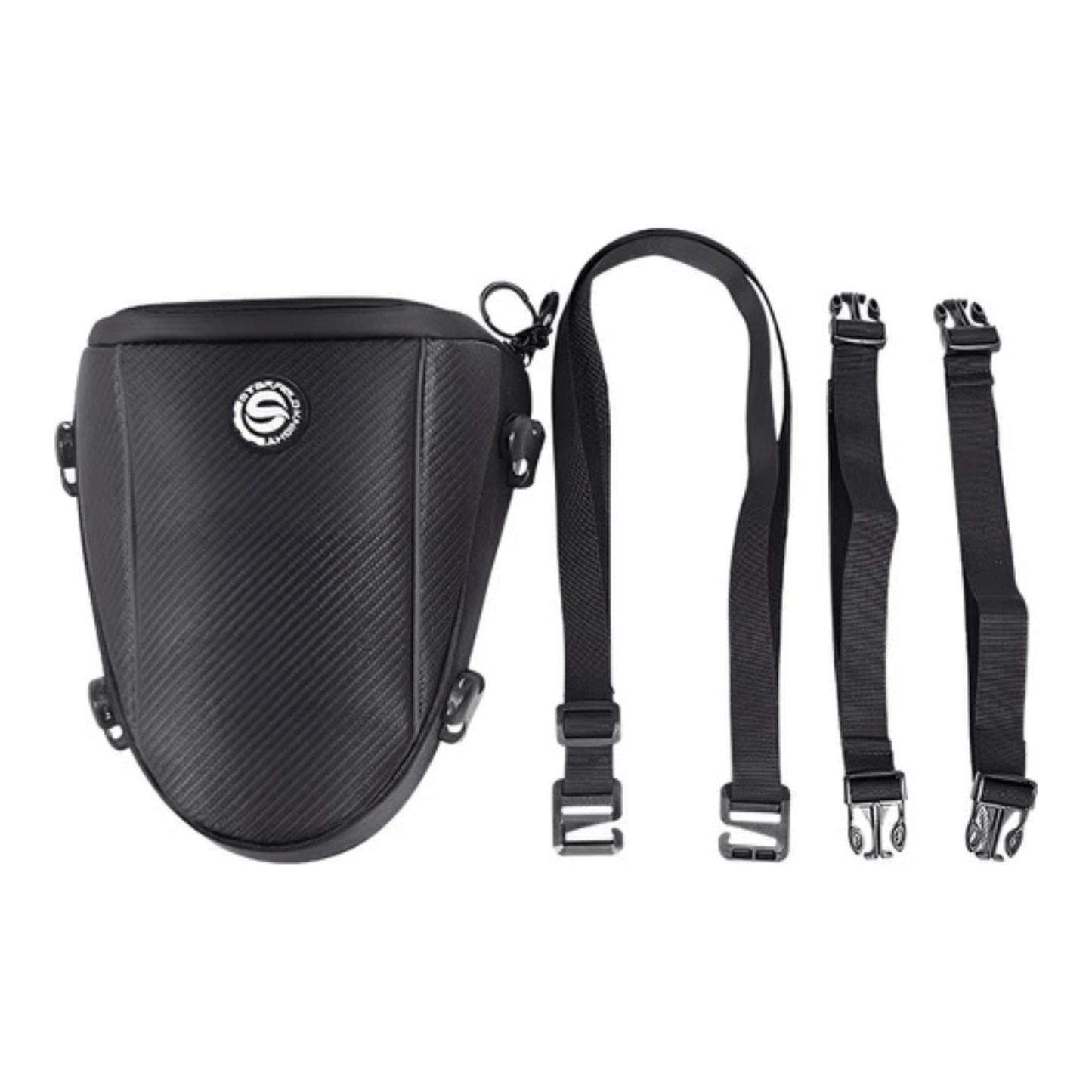 CarryQuest® - Motor Rugzak - Zadeltas Motor - Motorfiets Achtertas - Motorrugzak - ZwartCarryQuestsimple