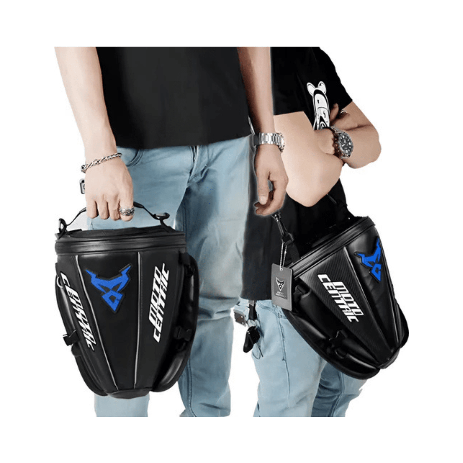 CarryQuest® - Motor Rugzak - Zadeltas Motor - Motorfiets Rugzak - Motorrugzak - 15L Inhoud - BlauwCarryQuestsimple
