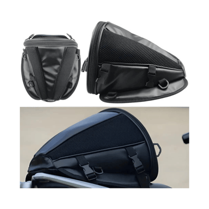 CarryQuest® - Motor Rugzak - Zadeltas Motor - Motorfiets Rugzak - Waterdicht + Lichtgewicht + 15L Capaciteit - Zwart - Duurzaam PU/Polyester - ZwartCarryQuestsimple