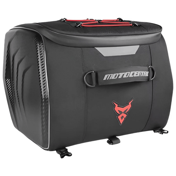 CarryQuest® - Motor Rugzak - Zadeltas Motor - Motorrugzak - 25L Capaciteit + Reflecterende Strips - Rood