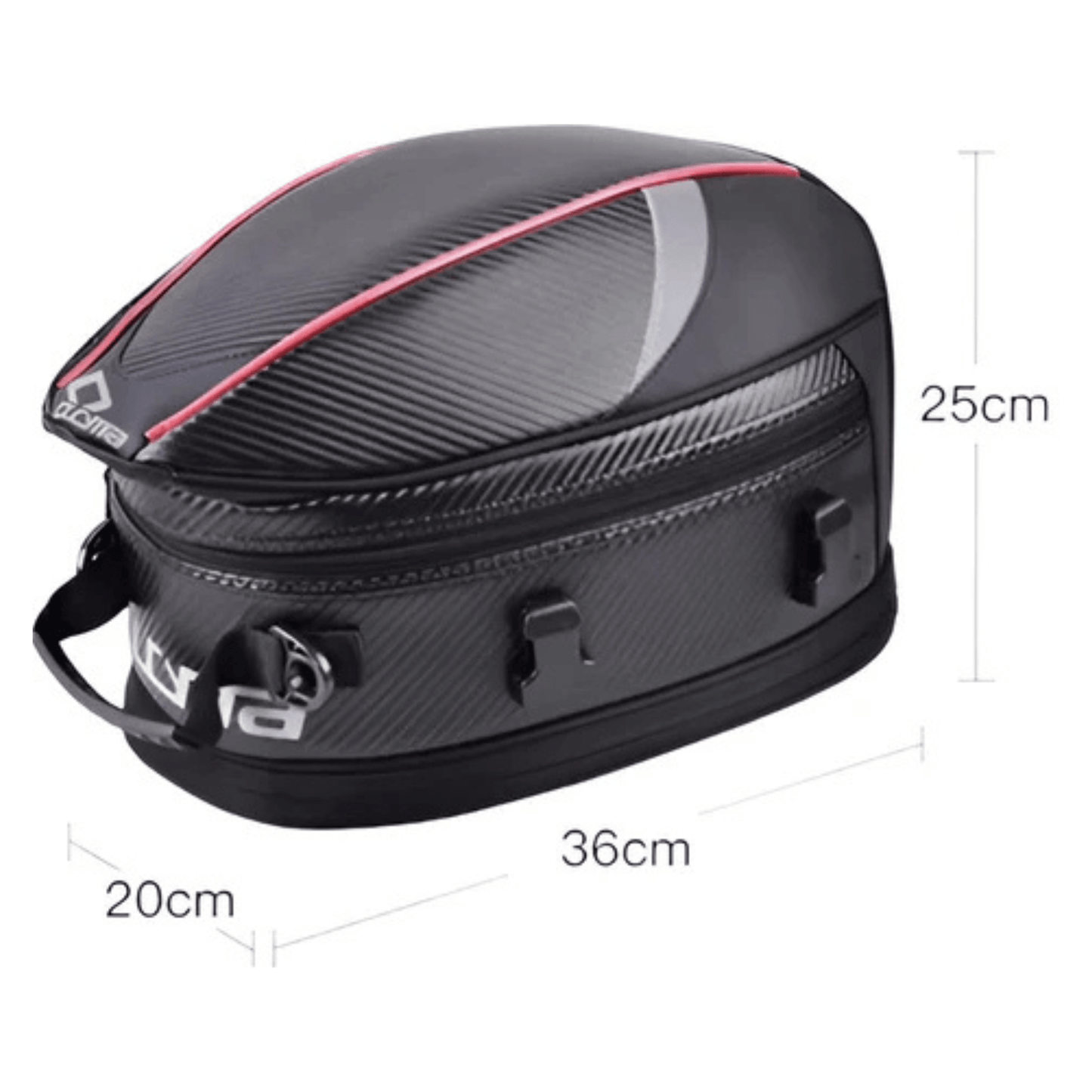 CarryQuest® - Motor Rugzak - Zadeltas Motor - Motorrugzak - Lichtgewicht & Uitbreidbaar - RoodCarryQuestsimple