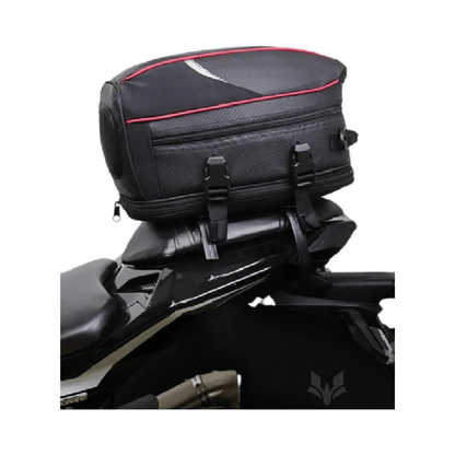 CarryQuest® - Motor Rugzak - Zadeltas Motor - Motorrugzak - Lichtgewicht & Uitbreidbaar - RoodCarryQuestsimple