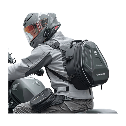 CarryQuest® - Motor Rugzak - Zadeltas Motor - Motorrugzak - Uitbreidbaar van 20 tot 35L - ZwartCarryQuestsimple