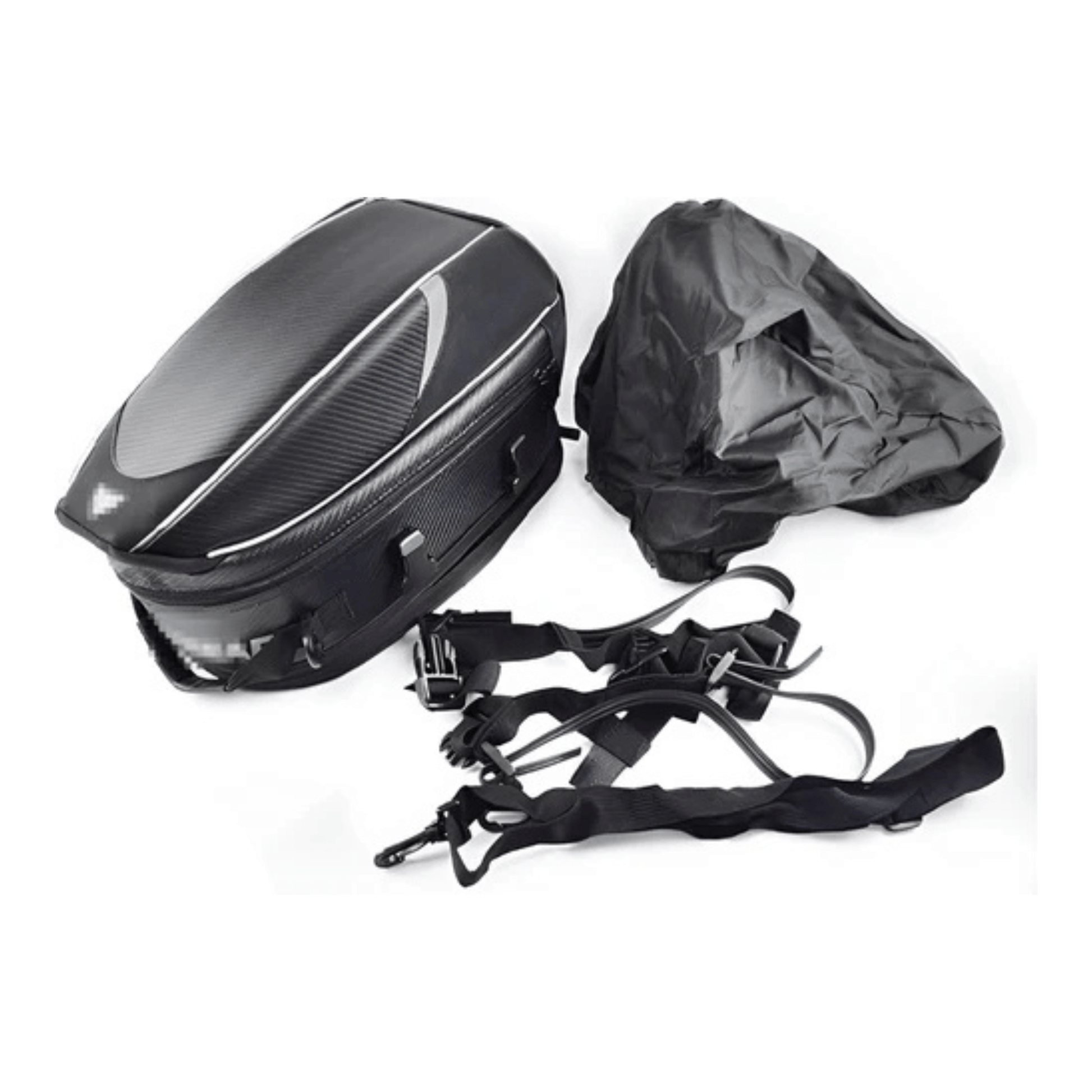 CarryQuest® - Motor Rugzak - Zadeltas Motor - Motorrugzak - Waterdicht Oxford Katoen - ZwartCarryQuestsimple