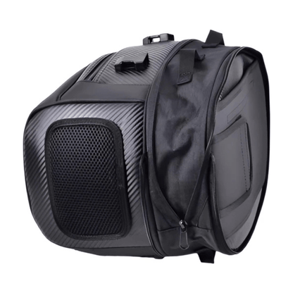 CarryQuest® - Motor Rugzak - Zadeltas Motor - Motorrugzak - Waterdicht Oxford Katoen - ZwartCarryQuestsimple