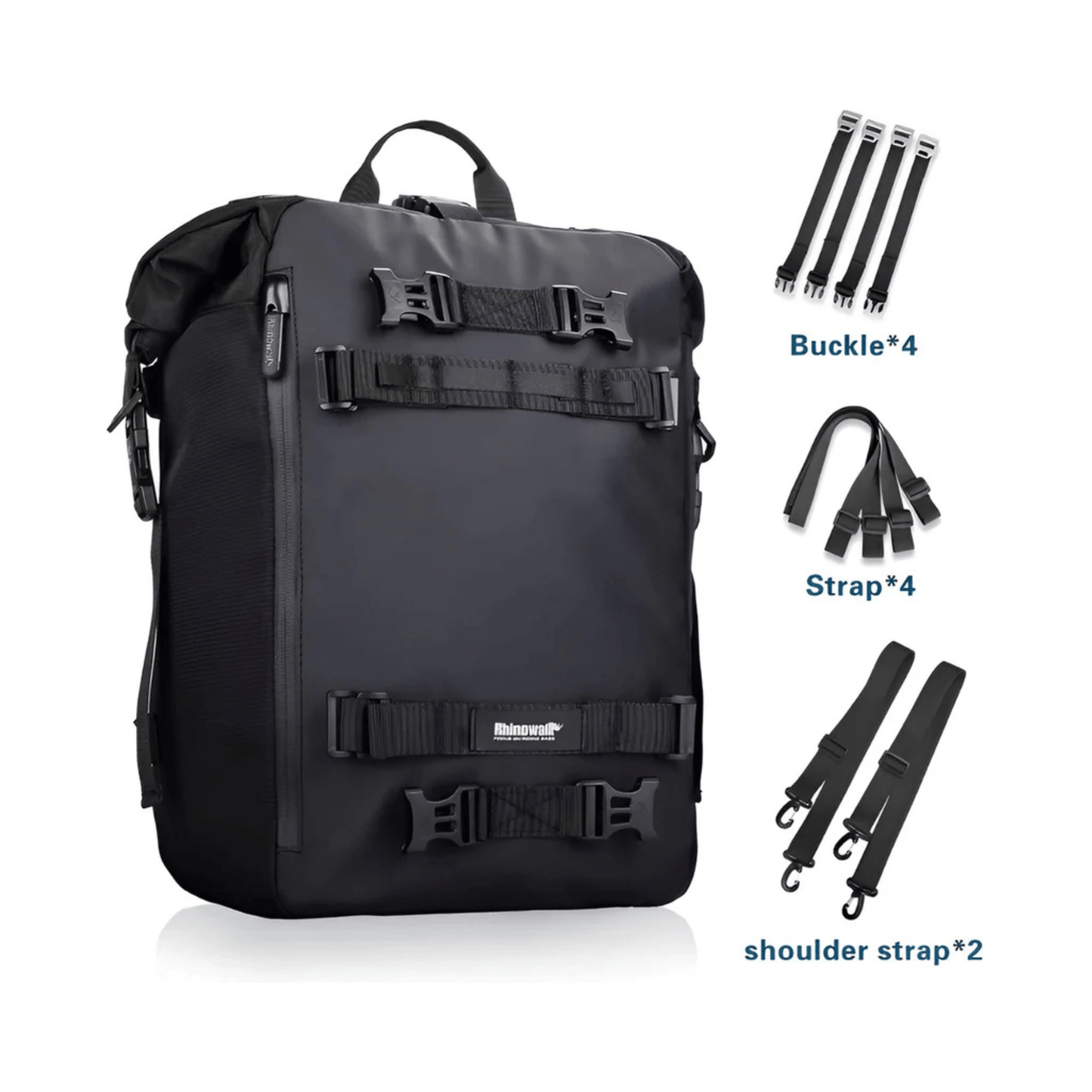 CarryQuest® - Motor Rugzak - Zadeltas Motor - Multifunctionele 20L Waterdichte - Lichtgewicht - ZwartCarryQuestsimple