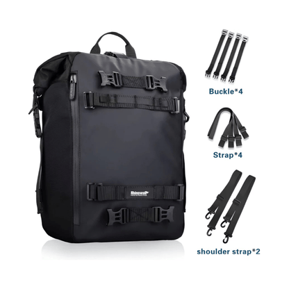 CarryQuest® - Motor Rugzak - Zadeltas Motor - Multifunctionele 20L Waterdichte - Lichtgewicht - ZwartCarryQuestsimple