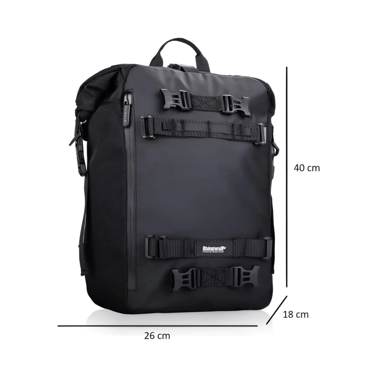 CarryQuest® - Motor Rugzak - Zadeltas Motor - Multifunctionele 20L Waterdichte - Lichtgewicht - ZwartCarryQuestsimple