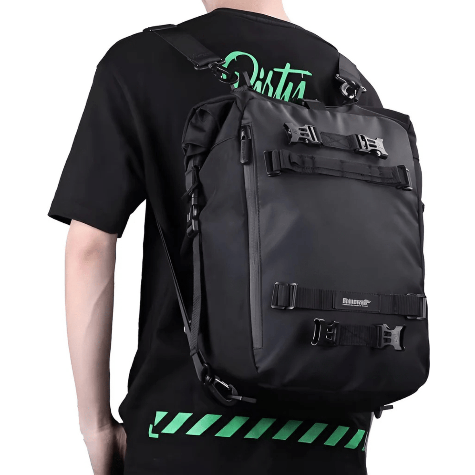 CarryQuest® - Motor Rugzak - Zadeltas Motor - Multifunctionele 20L Waterdichte - Lichtgewicht - ZwartCarryQuestsimple