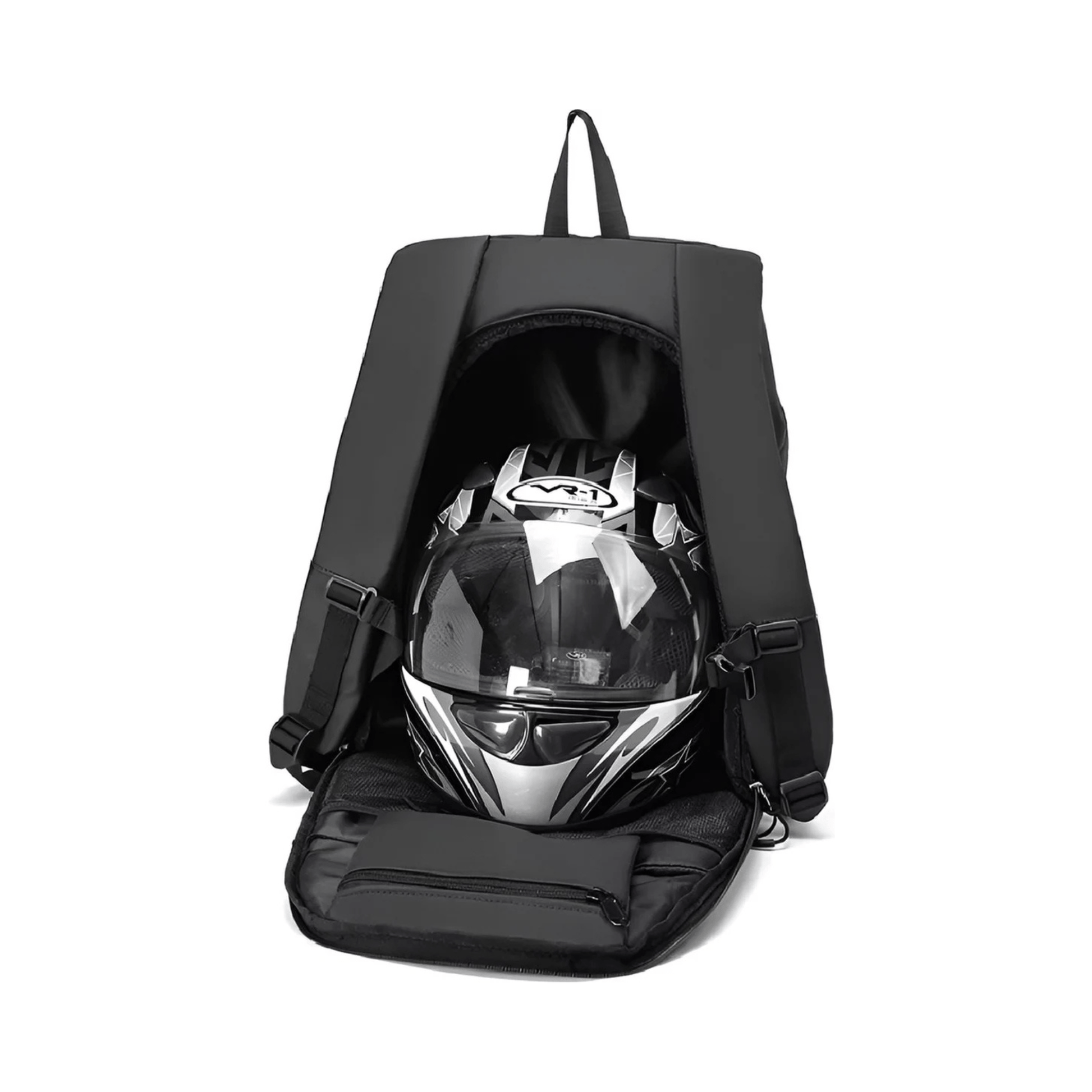 CarryQuest® - Motor Rugzak - Zwarte Motorhelm Rugzak - Motorrugzak - Slechts 0.6 kg - ZwartCarryQuestsimple
