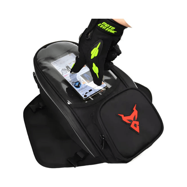 CarryQuest® - Motor Tanktas - Universele Magnetische Navigatietas - Rood