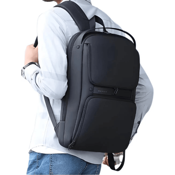CarryQuest® - Multi - laags Ruimte Zakenrugzak - USB + Laptopcompartiment tot 15,6 inch - Zwart