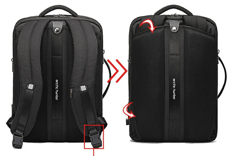 CarryQuest® Multifunctionele 15,6 Inch Computer Rugzak – Waterdicht, USB - Oplaadfunctie, Ideaal voor Werk en ReizenCarryQuest®simpleNiet Klaar