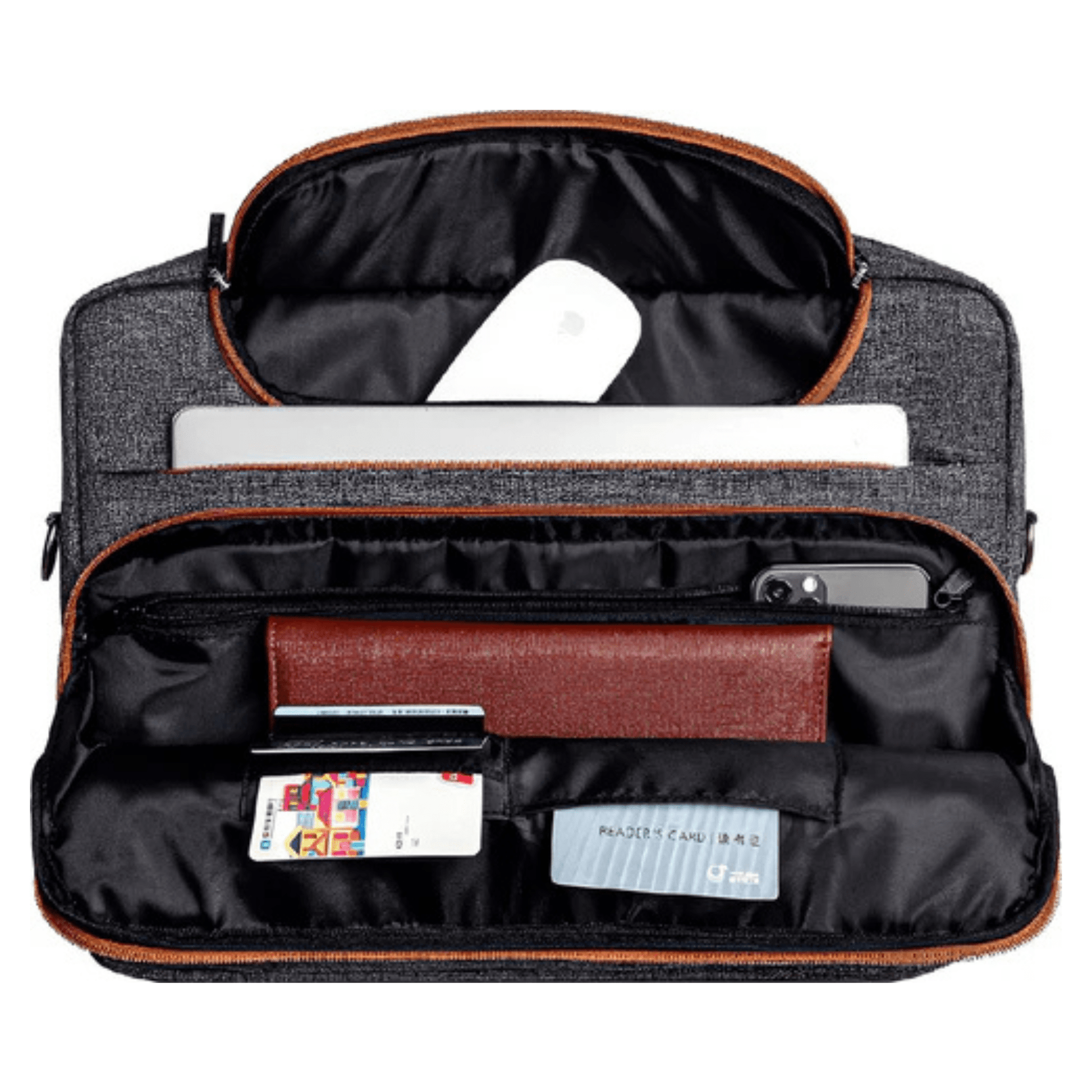CarryQuest® - Multifunctionele Laptoptas met Handvat - Voor Laptops tot 17 inch - GrijsCarryQuestsimple