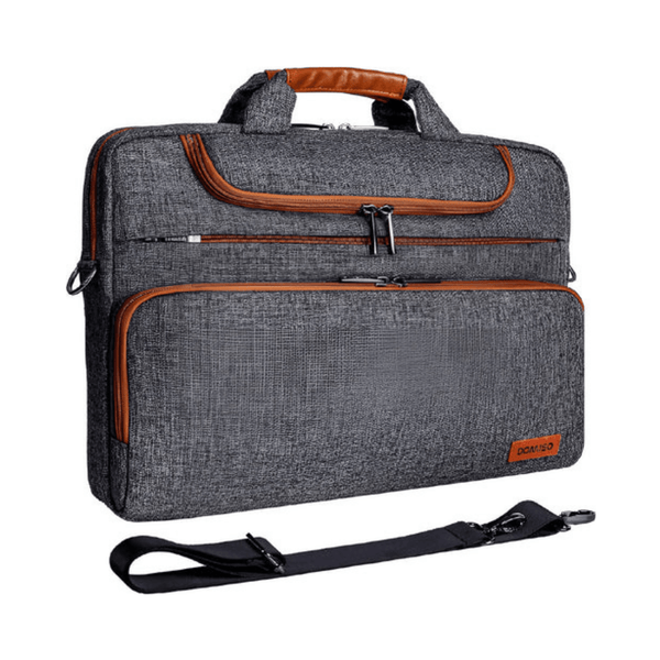 CarryQuest® - Multifunctionele Laptoptas met Handvat - Voor Laptops tot 17 inch - Grijs