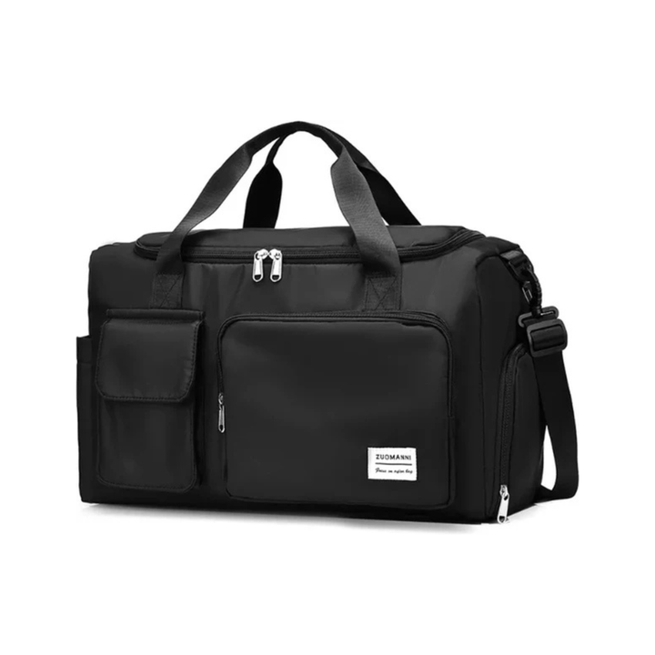 CarryQuest® - Multifunctionele zwarte weekendtas - Zwart