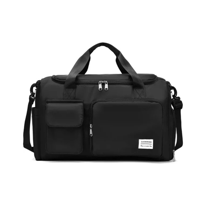 CarryQuest® - Multifunctionele zwarte weekendtas - Zwart