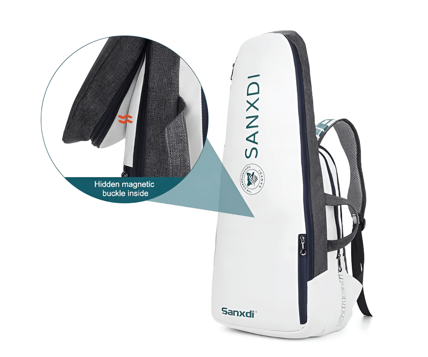 Carryquest® - Opvouwbare Tennis Rugzak voor Racketsporten - Multifunctionele Sporttas voor Padel, Tennis, Squash en Badminton - Ruime Capaciteit - Duurzaam Design