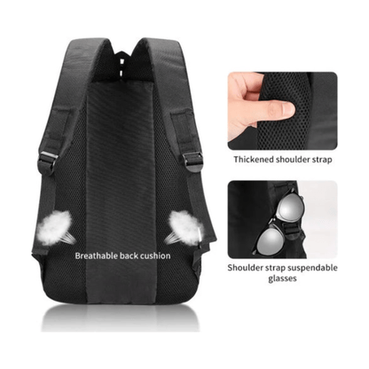 CarryQuest® - Outdoor Travel Custom Design School Backpack - Schoolreizen - ZwartCarryQuestsimple