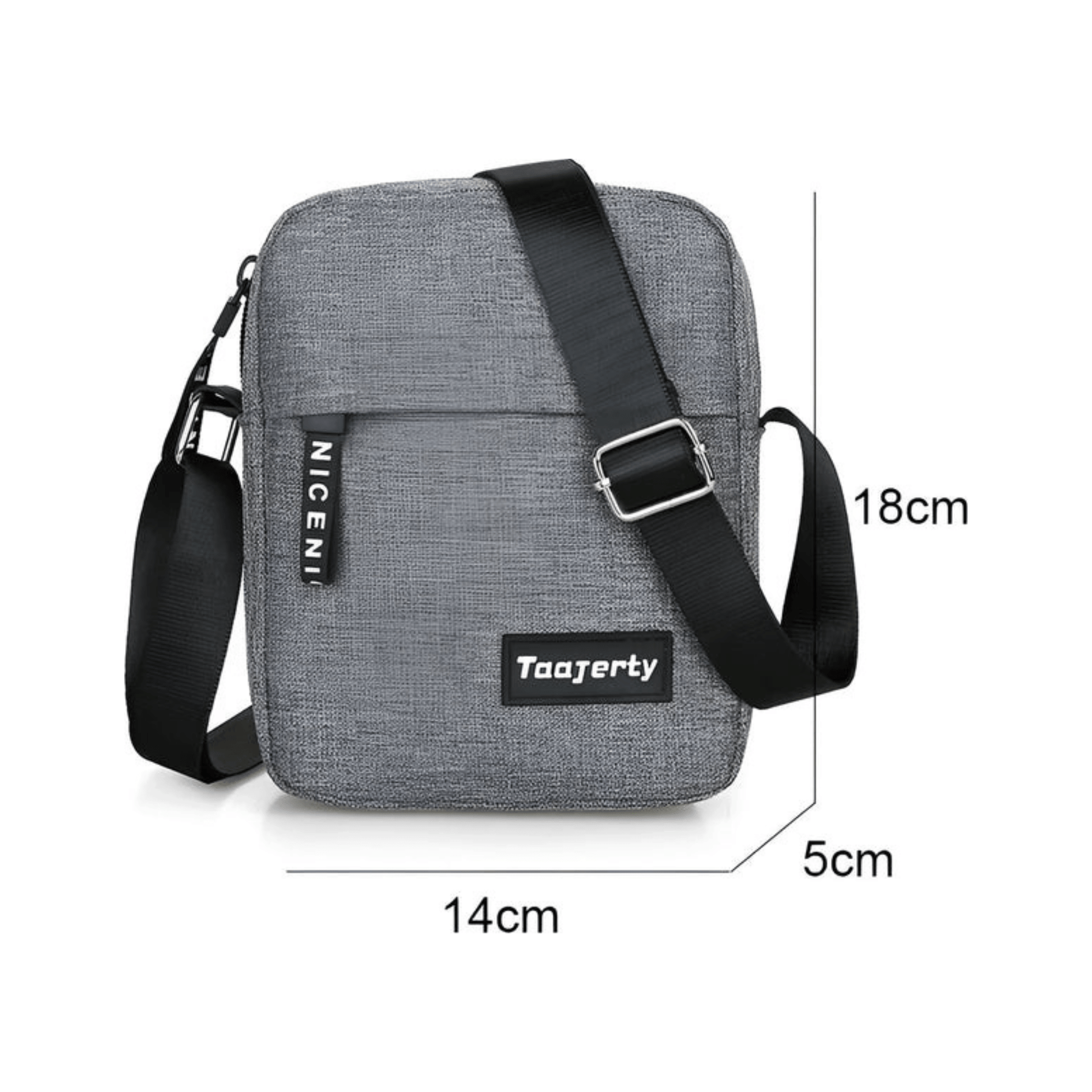 CarryQuest® - Oxford Bags Heren Schoudertas - Zakelijke Tassen voor Mannen - Zwart/GrijsCarryQuestsimple