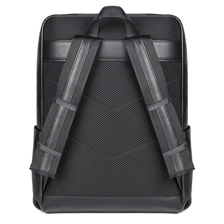 CarryQuest® Premium Leer Backpack – 39x32x16 cm – Lichtgewicht & Ruim – Zwart/Bruin – Ideaal voor Werk & ReizenCarryQuest®simpleNiet Klaar