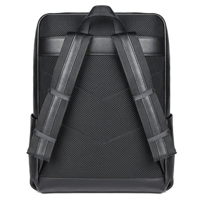 CarryQuest® Premium Leer Backpack – 39x32x16 cm – Lichtgewicht & Ruim – Zwart/Bruin – Ideaal voor Werk & ReizenCarryQuest®simpleNiet Klaar