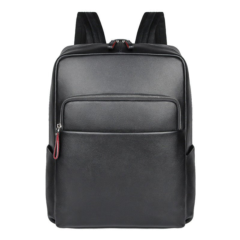 CarryQuest® Premium Leer Backpack – 39x32x16 cm – Lichtgewicht & Ruim – Zwart/Bruin – Ideaal voor Werk & ReizenCarryQuest®simpleNiet Klaar