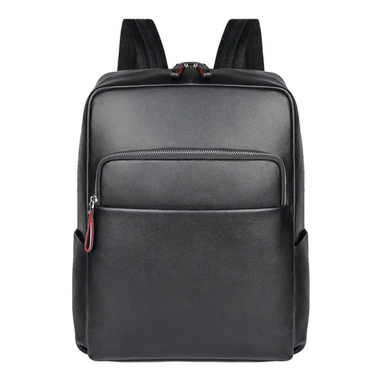 CarryQuest® Premium Leer Backpack – 39x32x16 cm – Lichtgewicht & Ruim – Zwart/Bruin – Ideaal voor Werk & ReizenCarryQuest®simpleNiet Klaar