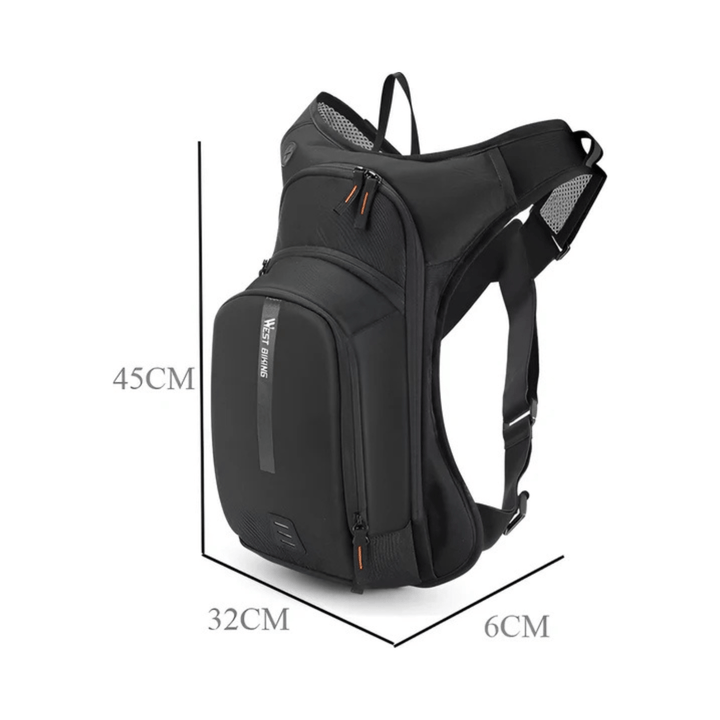 CarryQuest® - Professionele Sport Rugzak 20L + 2L Water Bag - Waterzak Compatibel - Wandelrugzak - Zwart