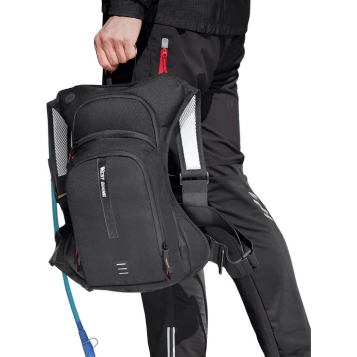 CarryQuest® - Professionele Sport Rugzak 20L + 2L Water Bag - Waterzak Compatibel - Wandelrugzak - Zwart