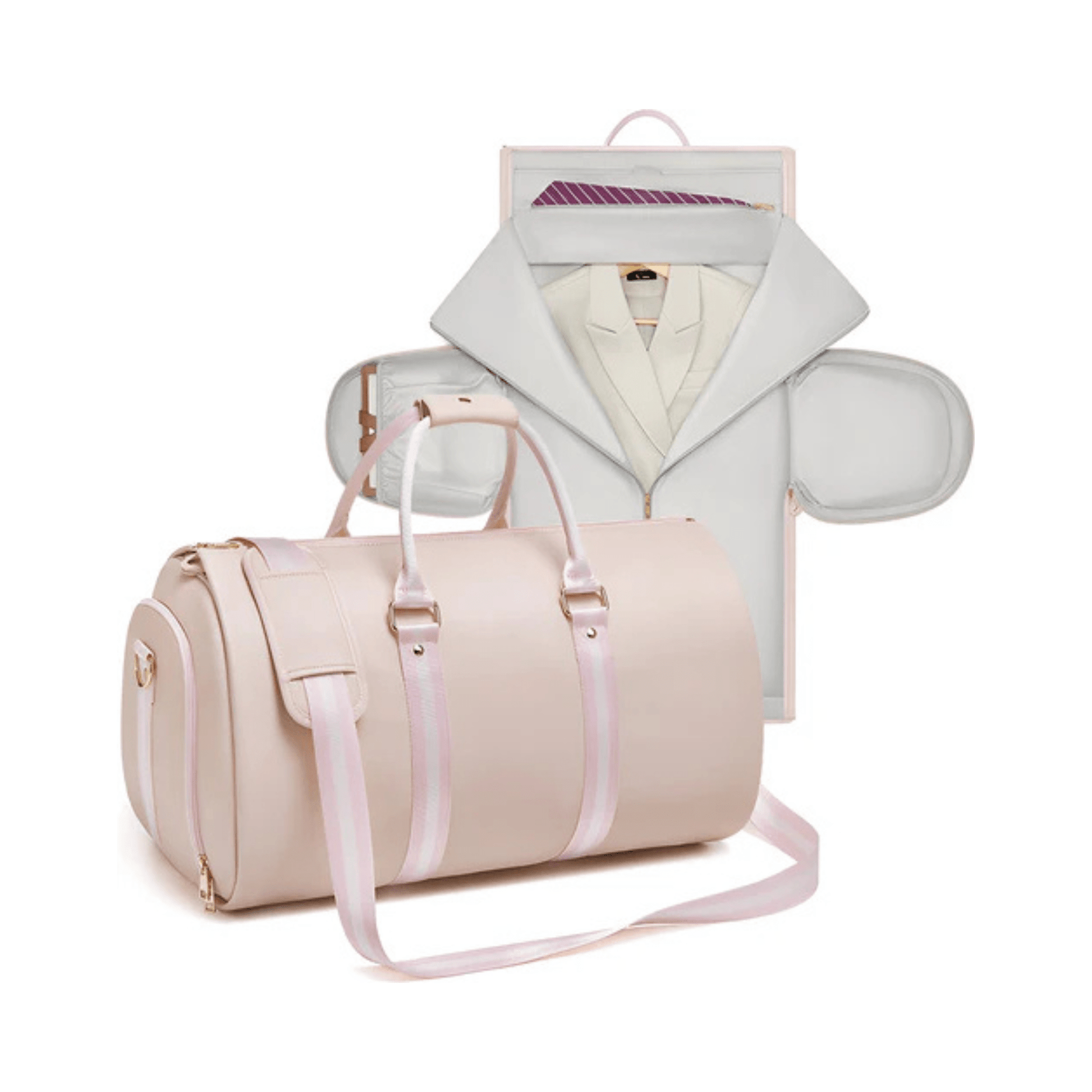 CarryQuest® - PU Leder - Duffel Bag - Weekendtassen - Weekend & Reis - RozeCarryQuestsimple