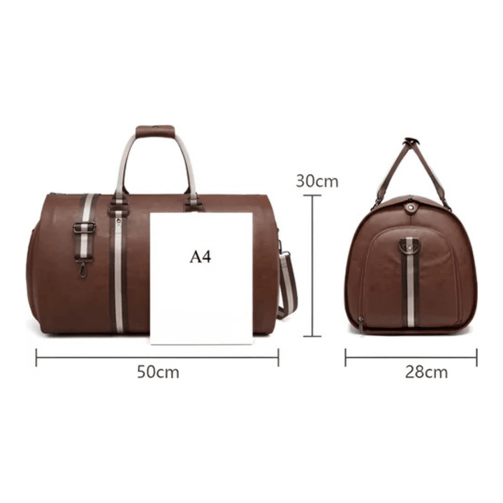 CarryQuest® - PU Leder - Duffel Bag - Weekendtassen - Weekend & Reis - Zwart