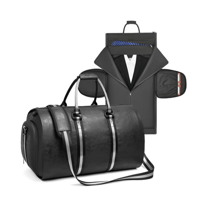 CarryQuest® - PU Leder - Duffel Bag - Weekendtassen - Weekend & Reis - Zwart