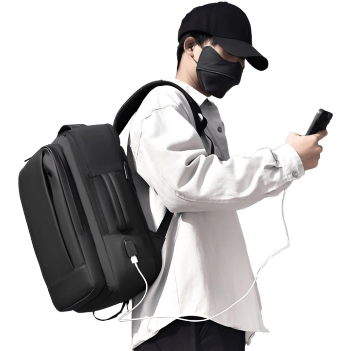 CarryQuest® - Rilibegan Heren Reistas Rugzak - Waterdicht - Laptop Rugzak - Zwart