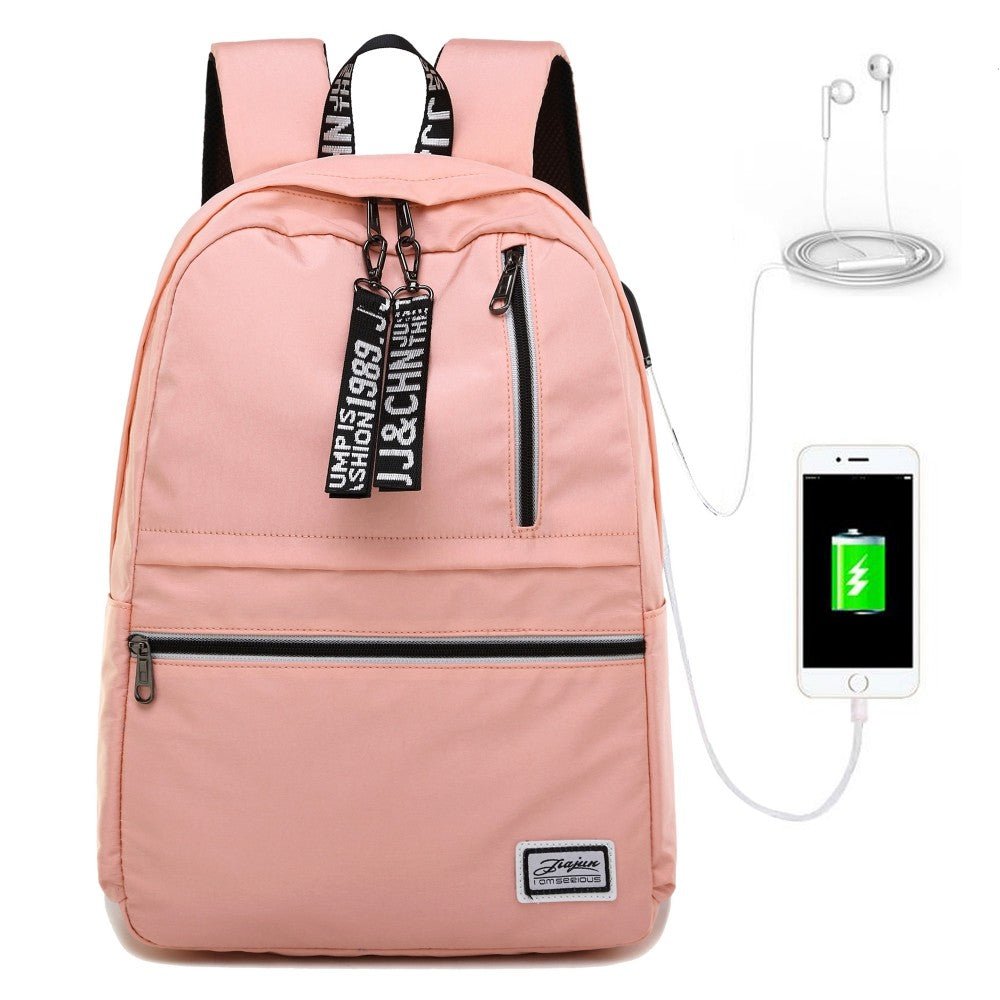 CarryQuest® Roze Stitch Studentenrugzak – Stijlvol & Ruim – Perfect voor School & ReizenCarryQuest