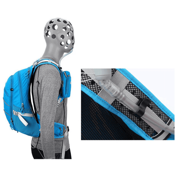 CarryQuest® - Rugzak 20L - Waterdicht - Intern - polyester materiaal - Blauw