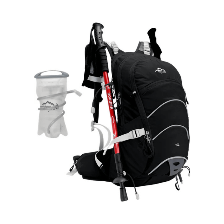 CarryQuest® - Rugzak 20L - Waterdicht - Intern - polyester materiaal - Zwart