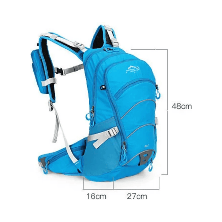 CarryQuest® - Rugzak 20L - Waterdicht - Intern - polyester materiaal - Blauw