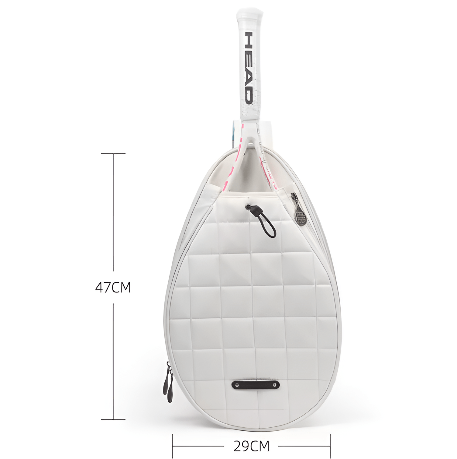 CarryQuest® - Rugzak Tennis Rugtas - Padel - Lichtgewicht en Duurzaam - Wit