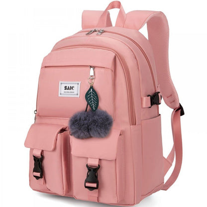 CarryQuest® Ruitjes Rugzak - Trendy Schooltas - Corduroy - Meisjes - L28cm x B12cm x H33cmCarryQuest