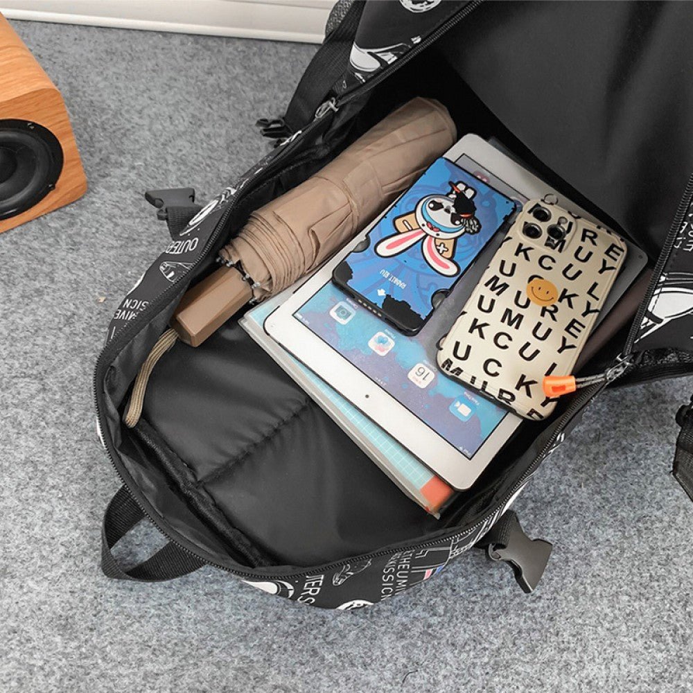 CarryQuest® Schattige Rugzakset - Boekenrugzak & Lunchbox - Perfect voor TienermeisjesCarryQuest