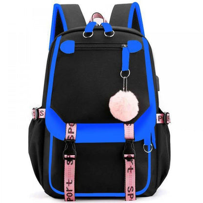 CarryQuest® Schoolrugzak - Lichtgewicht & Ruim - 20 - 35L - Trendy Design - Perfect voor Meisjes 4e - 6e KlasCarryQuest