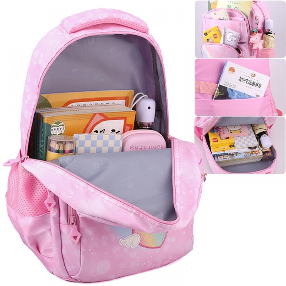 CarryQuest® Schoolrugzak - Schattige Cartoon - 20 - 35L - Comfortabel & Ruim - BasisschoolCarryQuest